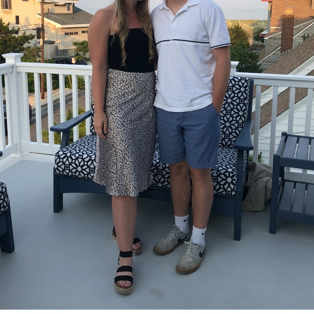 Princess Polly Leopard Print Midi Skirt